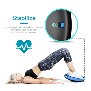 Planche d'équilibre en plastique pour yoga, thérapie physique, bureau debout, entraînement du tronc, entraînement à domicile - Product Image 2