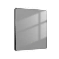Commutateur intelligent connecté à l'application Zero-fire-wire avec verre trempé gris, compatible avec la commande vocale Xiao Ai et le contrôle des scènes