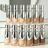 Nouveau fond de teint raffermissant infusé d'essences, fini satiné soyeux, logo personnalisé, luxe, longue tenue, imperméable et mat, maquillage pour le visage