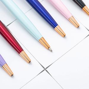 Wholesale Multi-Color Top Diamond Twist Metal Ballpoint <b>Pen</b> With Novel Business Custom Personal Logo Printed for Office Gift - Product Image 5