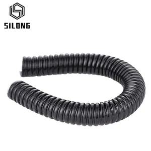 Plastic coated metal hose compression bellows threading pipe wire and cable protection pipe