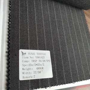 Klassieke Ontwerp Visgraat Polyester Rayon Spandex Gestreepte Stof Voor Suits Blazer - Product Image 3