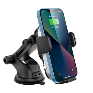 <span class=keywords><strong>Support</strong></span> de <span class=keywords><strong>chargeur</strong></span> sans fil rapide à serrage automatique 2 bobines 15W avec logo LED pour voiture, compatible iPhone 17 et <span class=keywords><strong>Samsung</strong></span> Z Flip - Product Image 5