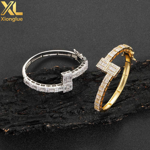 Pulsera de Moda Europea y Americana, Estilo Hip-hop Rap, con Circonitas, Metal Pesado, de 7 y 8 Pulgadas - Product Image 5