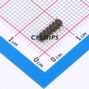 P3C07C-191415-B1P Pin Header Bent Lead Through Hole,P=1.27mm Connector 1x7P 1.27mm Pin Header Right Angle Insert - Product Image 1