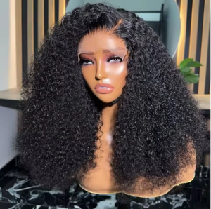 Afro Kinky Curly para mujeres negras Cabello 2025 Venta caliente razonable Peluca de cabello humano 9x6 HD Swiss Lace Frontal Glueless Peluca de cabello humano - Product Image 1