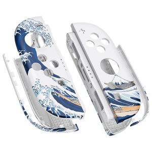 เคสเปลี่ยนทดแทนรุ่น The Great Wave สำหรับ Nintendo Switch 2 Joycon - ฝาครอบ ABS ทนทาน - Product Image 1