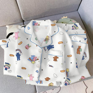 <span class=keywords><strong>Happy</strong></span> Bear De Velvet pigiama a manica lunga invernale caldo due pezzi per la casa abbigliamento elastico per la notte all'ingrosso - Product Image 3