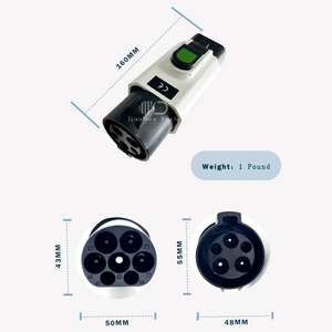 New 32A chống thả <span class=keywords><strong>3</strong></span>-giai đoạn 7.4kW sạc xe hơi cho EV j1772 loại <span class=keywords><strong>1</strong></span> nữ cắm chuyển đổi sang <span class=keywords><strong>GB</strong></span>/T nữ EV Adapter cho BYD ID 4/6 EV - Product Image 2