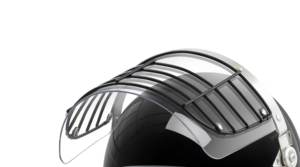 Chống cháy PC Mũ bảo hiểm với lồng thép & ABS Visor Tác động kháng & Thiết bị an ninh kiểm soát an toàn Armor cho cá nhân Quốc Phòng - Product Image 4