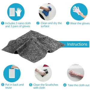 Cross-border <b>Car</b> Cleaning Products Scratch Repair Cloth Nano Flash Cloth <b>Polishing</b> Stain Removing Tool Stock - Product Image 5