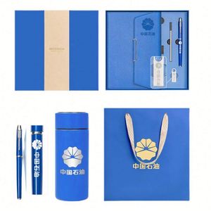 Custom Upscale Activity Logo Thermal Cup Bottle Pen A5 <b>Notebook</b> Promotional Business Corporate Gift Box <b>Set</b> - Product Image 3