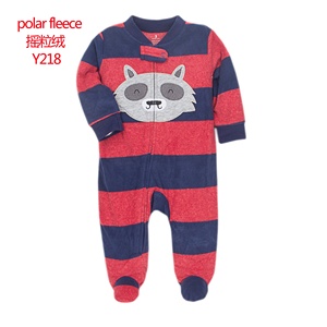 <span class=keywords><strong>Pijama</strong></span> de lana con dibujos animados para niña recién nacida, mono de bebé con <span class=keywords><strong>cremallera</strong></span> - Product Image 4