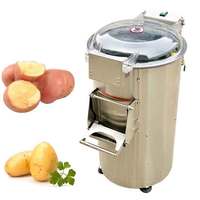 Automatische roestvrijstalen machines voor de verwerking van fruit en groenten, hoge productiviteit, 220V aardappel- en zoete aardappel schilmachine