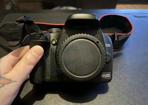 Appareil photo numérique reflex numérique HFT Professional <span class=keywords><strong>EOS</strong></span> <span class=keywords><strong>450D</strong></span> avec objectif zoom EF-S 18-55 mm, capteur CMOS, carte SD, appareil photo pas cher - Product Image 2