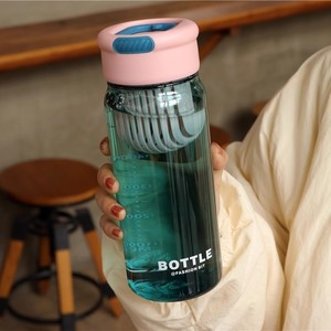 Aite Big Mouth <b>Cup</b> <b>Plastic</b> Water Bottle With Tea Infuser Large Capacity Portable For Women Summer Gift - Product Image 4