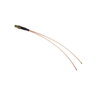 Câble coaxial SMA femelle à 2 * câble de raccordement UFL RF coaxial SMA Pigtail RF assemblage de câble coaxial