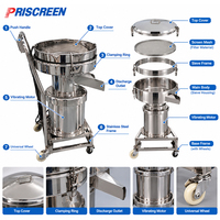 Machine de tamisage vibratoire à poudre fine en acier inoxydable de type 450, tamis vibrant pour la filtration de la farine, du jus et des liquides