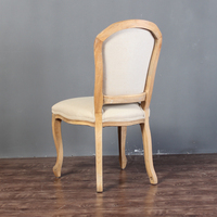 Chaises de salle à manger pivotantes classiques en bois sculpté de style français pour table à manger, bureau à domicile, bar à domicile, appartement et salle de sport