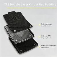 Tapetes de Piso para Auto TPE ODM, Impermeables, Antideslizantes, para Todo Clima, para Volvo XC90 de 7 Plazas, 2015 a 2020