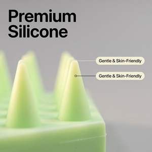 Cepillo Exfoliante para Cuero Cabelludo de Silicona Suave con Forma de Flor para una Limpieza Profunda y Eliminación de la Caspa, Ecológico, para Uso en Salón y en Casa - Product Image 3