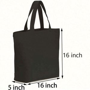 Bolsas de Compras Reutilizables Baratas con Logotipo Personalizado al por Mayor, Bolsa de Lona de Algodón Blanca Lisa con Personalización - Product Image 2