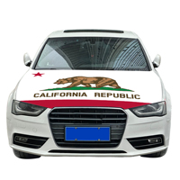 Vente en gros de housses de capot de voiture de Californie 120x150cm, résistantes à l'usure et durables, drapeau pour capot de moteur de voiture