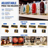 Support de Présentation en Alliage d'Aluminium de Luxe pour Étiquettes de Prix – Idéal pour Bijouteries, Boutiques, Supermarchés et Promotions Commerciales