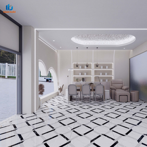 Nuove Piastrelle in Porcellana Opaca di Lusso Moderne 2026, 800x800mm, <span class=keywords><strong>Bianco</strong></span> Grigio <span class=keywords><strong>Nero</strong></span>, Motivo Marmo Diamantato per Interni, Saloni, Uffici, Sale - Product Image 2