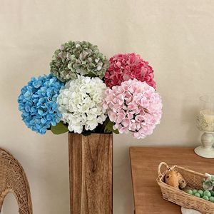 Fleur d'hortensia artificielle Yasunobu en soie, grande décoration de mariage, branche unique, blanc, rose, violet, bleu - Product Image 3