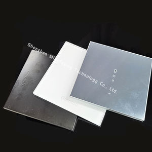 Interruptor táctil estándar para iluminación de pared, Panel de cristal <span class=keywords><strong>blanco</strong></span> de 2mm con procesamiento de vidrio templado, para UE y Reino Unido - Product Image 5