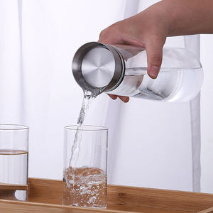 40 ans d'usine Pichet en verre borosilicaté Pichet à eau froide <span class=keywords><strong>Carafe</strong></span> en verre épais Capacité 1000/1500ml - Product Image 6