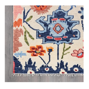 Alfombra multicolor Oushak, alfombra de área de lana suave pura, India, lujosa, atractiva, estilo de piso para el hogar, superventas, hermosa turca - Product Image 2