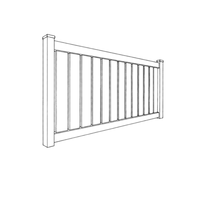 Panneaux de clôture en vinyle blanc pour jardin extérieur, cadres en PVC 3D, 6 pieds, clôture de sécurité moderne, écologique, durable, service d'installation