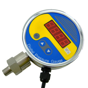 เกจวัดแรงดันดิจิตอล 100 มม. 0-100MPa สแตนเลสสตีล ข้อต่อ M20x1.5 - Product Image 1