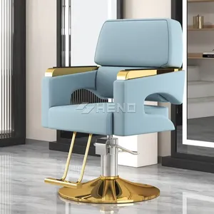 Fauteuils de barbier modernes et professionnels noirs pour hommes, fauteuils de massage inclinables pour salon de coiffure - Product Image 1