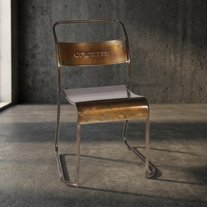 Industrial Modern Reclining Eco-Friendly Iron <b>Dining</b> <b>Chair</b> with Indian Design Farmhouse Style for Home Hotel Apartment Villa - Product Image 2