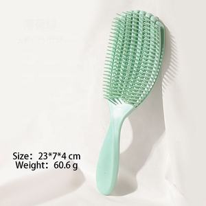 Nouvelle brosse creuse en forme d'éventail 3PCS avec séchage rapide des <span class=keywords><strong>cheveux</strong></span> longs, courts et bouclés, droits et lisses convient aux hommes, femmes et enfants - Product Image 4