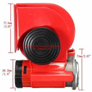 Sirena de Aire Compacta de Doble Tono y 12V, <span class=keywords><strong>Trompeta</strong></span> Eléctrica de 2 Vías, Bomba de Material ABS, Nivel de Sonido de 105dB-120dB, Bobina de Cobre Puro para Automóviles - Product Image 4