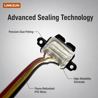 Kabel Konektor Sensor Tahan Cipratan IP54 dengan Kabel Harness Kustom untuk Sensor Ultrasonik Industri Otomotif