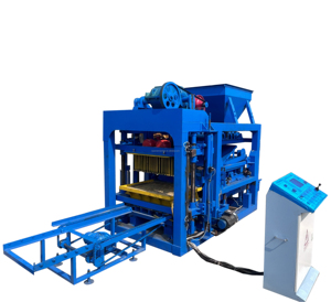 アフリカ高速販売自動QT4-25レンガ成形機中空ブロック製造機PLCポンプ付き - Product Image 2