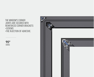 Nhôm dân cư Ba cửa sổ nghiêng xoay cửa sổ cho nhà Swing mở phong cách màn hình thép không gỉ cho phòng tắm - Product Image 5