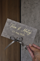 Enveloppe cadeau de luxe avec ruban en satin pour les jeunes mariés, invitation de mariage, porte-carte cadeau personnalisé, enveloppe pour argent liquide