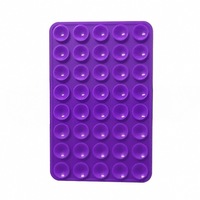Support de téléphone portable à ventouse double face en silicone de qualité alimentaire 80 points d'adhérence, fixation mains libres pour bureau