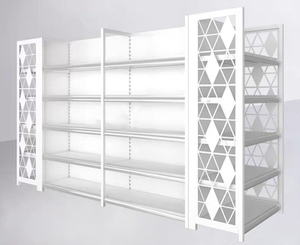 Scaffalatura per Supermercati HYPER HUB HB-06 OEM, Espositore Gondola, Attrezzatura per Negozi di Alimentari, Scaffale a 5 Ripiani in Polvere Epossidica Resistente - Product Image 1