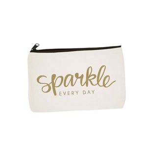 Custom Blank Cotton Canvas DIY Craft Zipper Bags Pouches Pencil Case for Makeup Cosmetic <b>Toiletry</b> Stationary <b>Storage</b> - Product Image 1