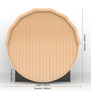 Sauna de <span class=keywords><strong>Barril</strong></span> de Cedro Rojo para Exteriores para 4 Personas - Product Image 5