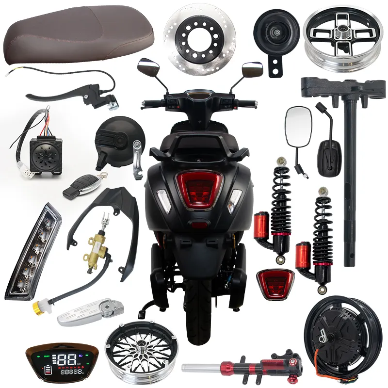 Accesorios de scooter eléctrico, marco de carrocería, piezas de scooter eléctrico chino, kits de motocicleta a la venta