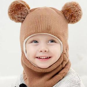 Gorro de Protección Facial para Bebés, de Forro Polar Grueso y Cálido para Otoño e Invierno, con Diseño de Imagen Impresa Digitalmente en Poliéster/Algodón - Product Image 4