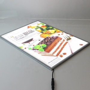 Hộp Đèn LED Không Khung A1 A2 <span class=keywords><strong>A3</strong></span> A4 Cho Nhà Hàng Rạp Chiếu Phim Tiếp Thị Treo Khung Trưng Bày Hộp Đèn Quảng Cáo Bảng <span class=keywords><strong>Menu</strong></span> Led - Product Image 4